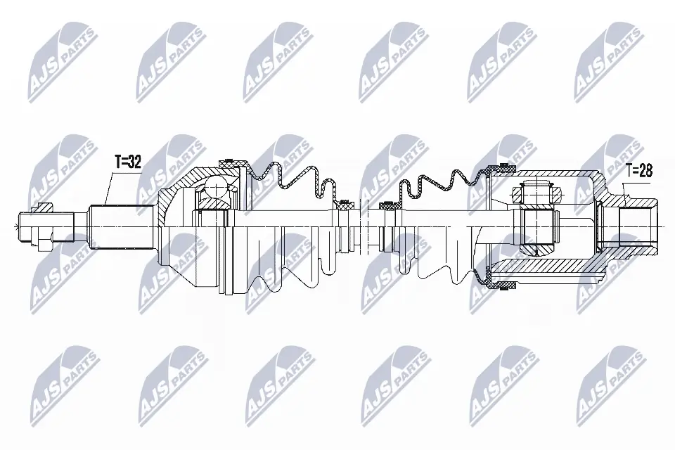 Полуось перед прав dodge journey 08-, 5273546ad на Fiat Freemont